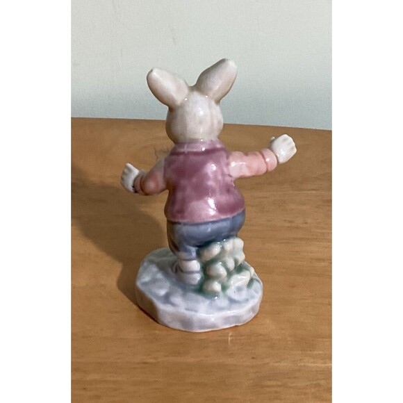 Albert Kessler Rabbit Soccer Ball Bunny Figurine Porcelain Ceramic Vintage - Picture 3 of 7